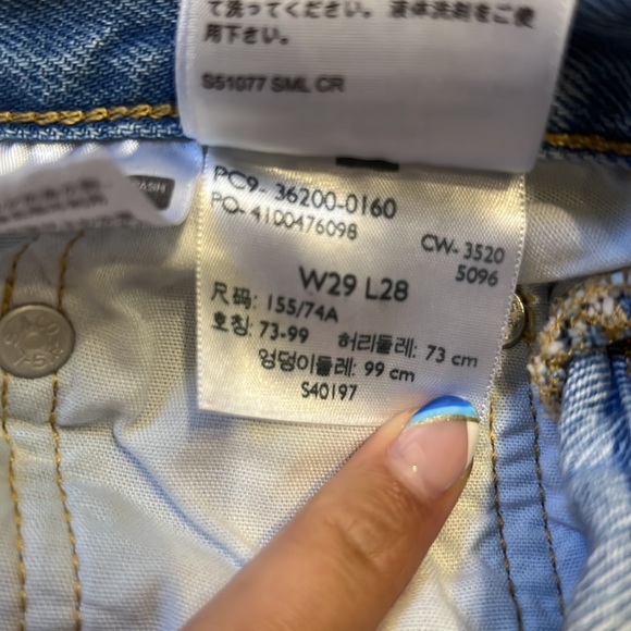 Levi’s Straight Leg Light Wash Jeans 29 - Picture 5 of 6